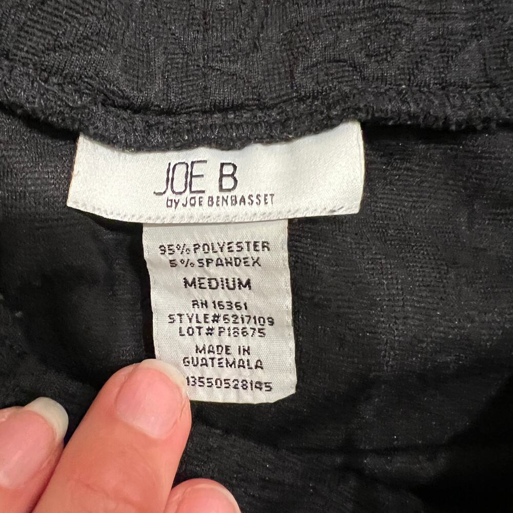 JOE B BY JOE BENBASSET Women's Textured Mini Skirt Size M In Black - Picture 5 of 6